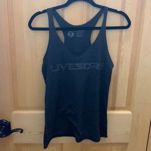 EUC. LiveSore racer back tank. Medium.